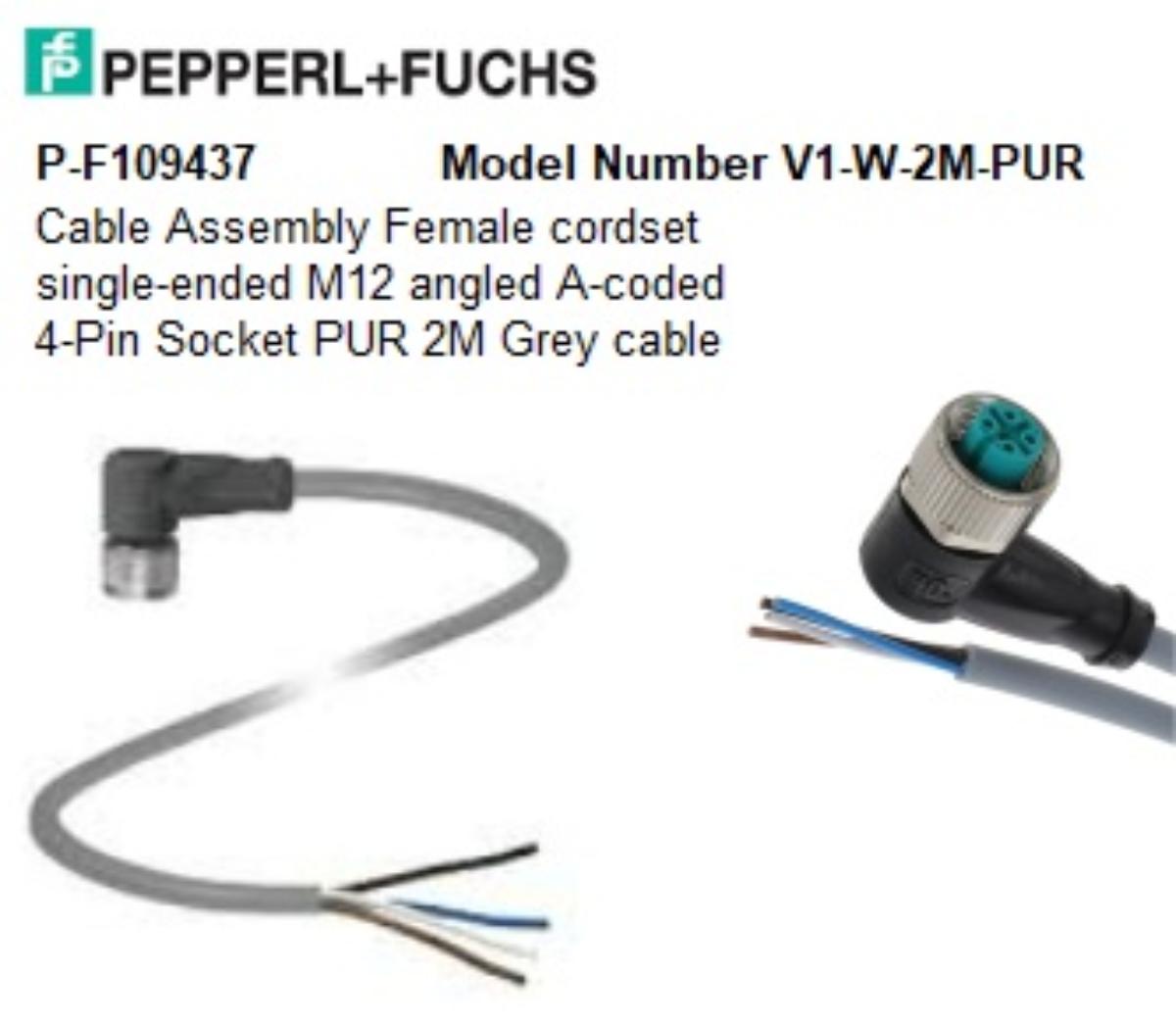 CBL ASSY SP 4/5 POLE 2M LG F 90DEG