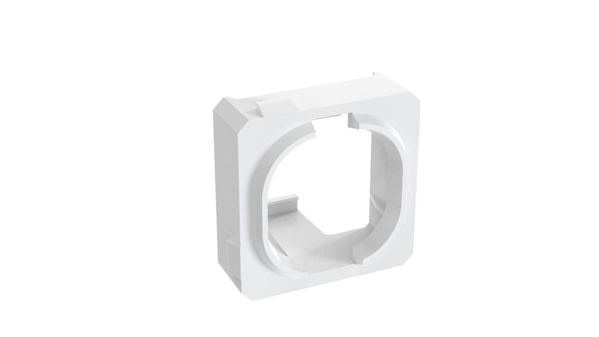 MINICOM FACEPLATE ADAPTOR CLIP/HPM WHT