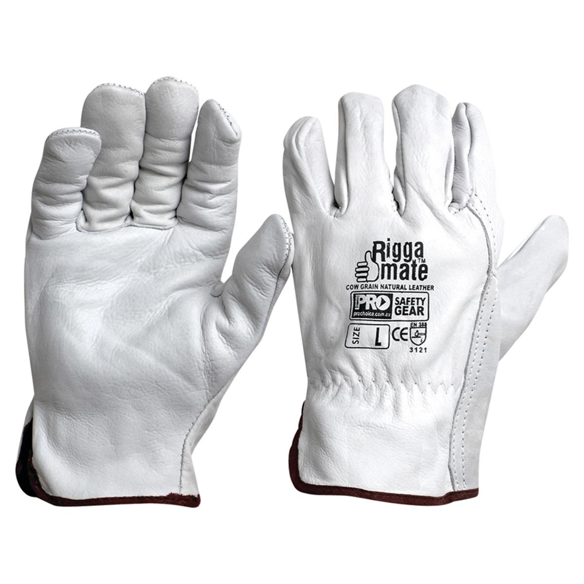 GLOVE RIGGAMATE COW GRAIN NATU SIZE LRG