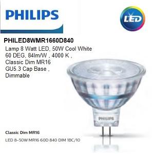 8W LED LAMP MR16 60D 4000K DIMMABLE 8W LED LAMP MR16 60D 4000K DIMMABLE