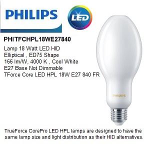 TRUEFORCE CORE LED HPL 18W E27 4000K FR TRUEFORCE CORE LED HPL 18W E27 4000K FR