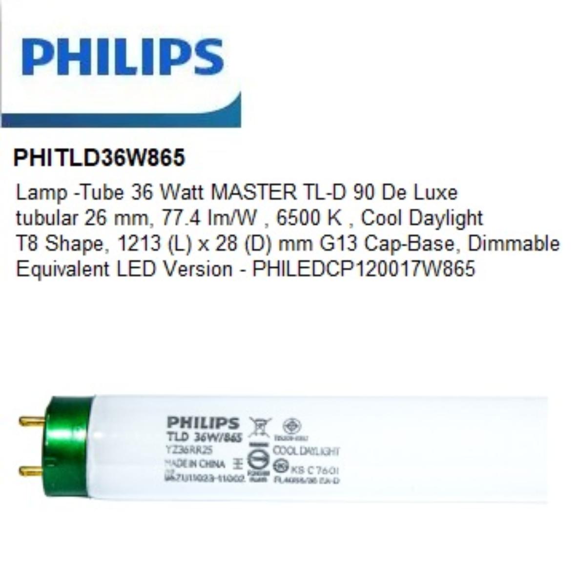 36W 865 DAYLIGHT TRIPHOSPHOR TUBE