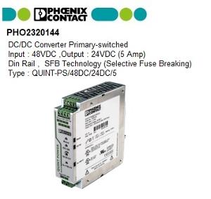 QUINT-PS/48DC/24DC/ 5 PRIMARY-SWITCHED Q QUINT-PS/48DC/24DC/ 5 PRIMARY-SWITCHED Q