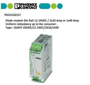 QUINT-DIODE/12-24DC/2X20/1X40 DIN RAIL D QUINT-DIODE/12-24DC/2X20/1X40 DIN RAIL D