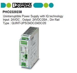 QUINT-UPS/ 24DC/ 24DC/20 UNINTERRUPTIBLE QUINT-UPS/ 24DC/ 24DC/20 UNINTERRUPTIBLE