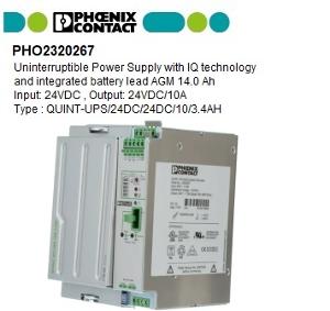 QUINT-UPS/ 24DC/ 24DC/10/3.4AH UNINTERRU QUINT-UPS/ 24DC/ 24DC/10/3.4AH UNINTERRU