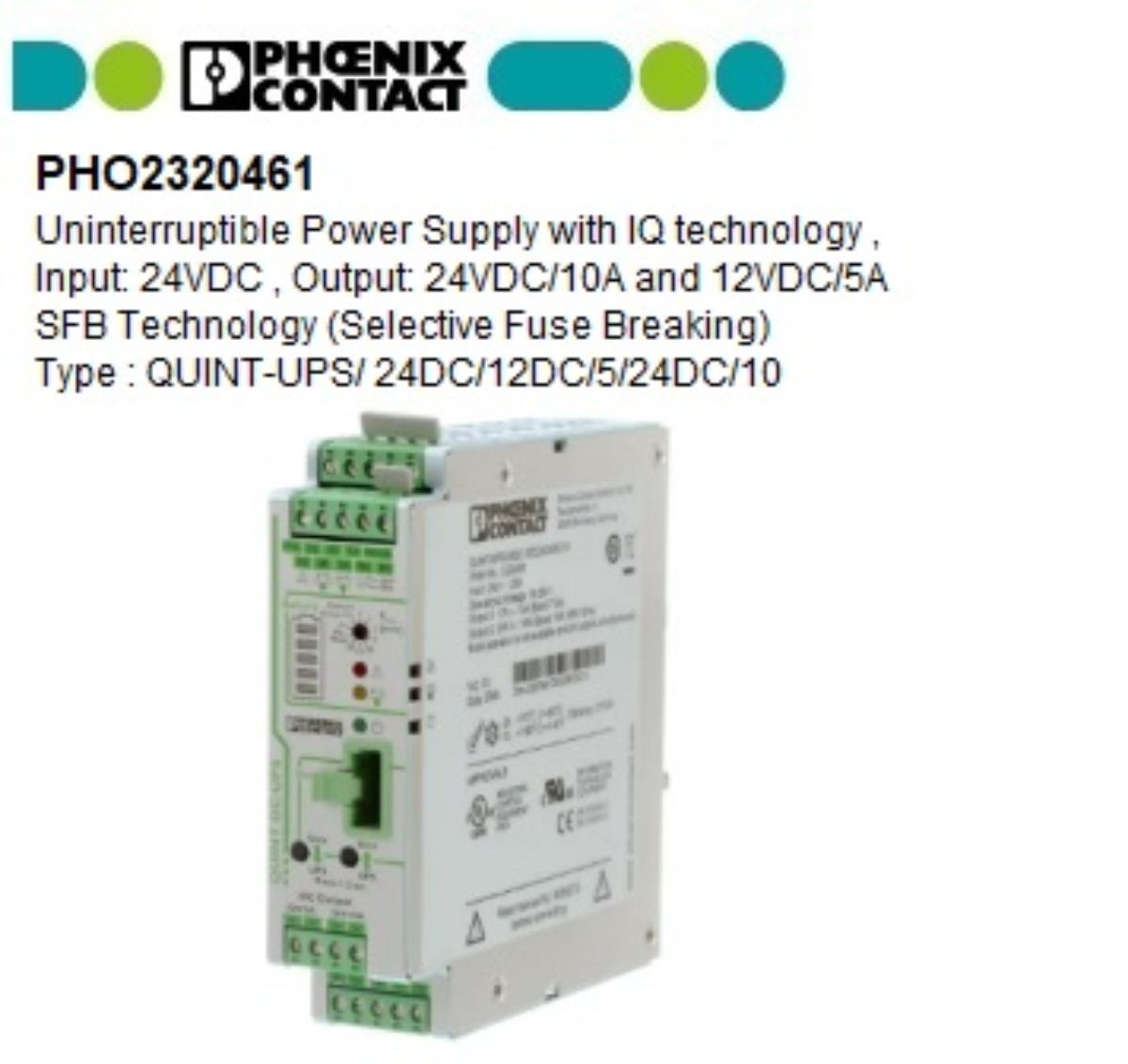 QUINT-UPS/ 24DC/12DC/5/24DC/10 UNINTERRU