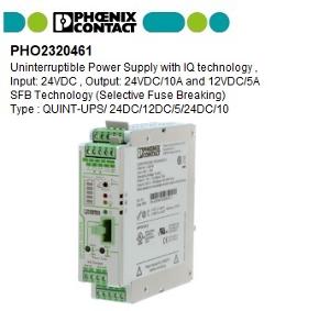 QUINT-UPS/ 24DC/12DC/5/24DC/10 UNINTERRU QUINT-UPS/ 24DC/12DC/5/24DC/10 UNINTERRU