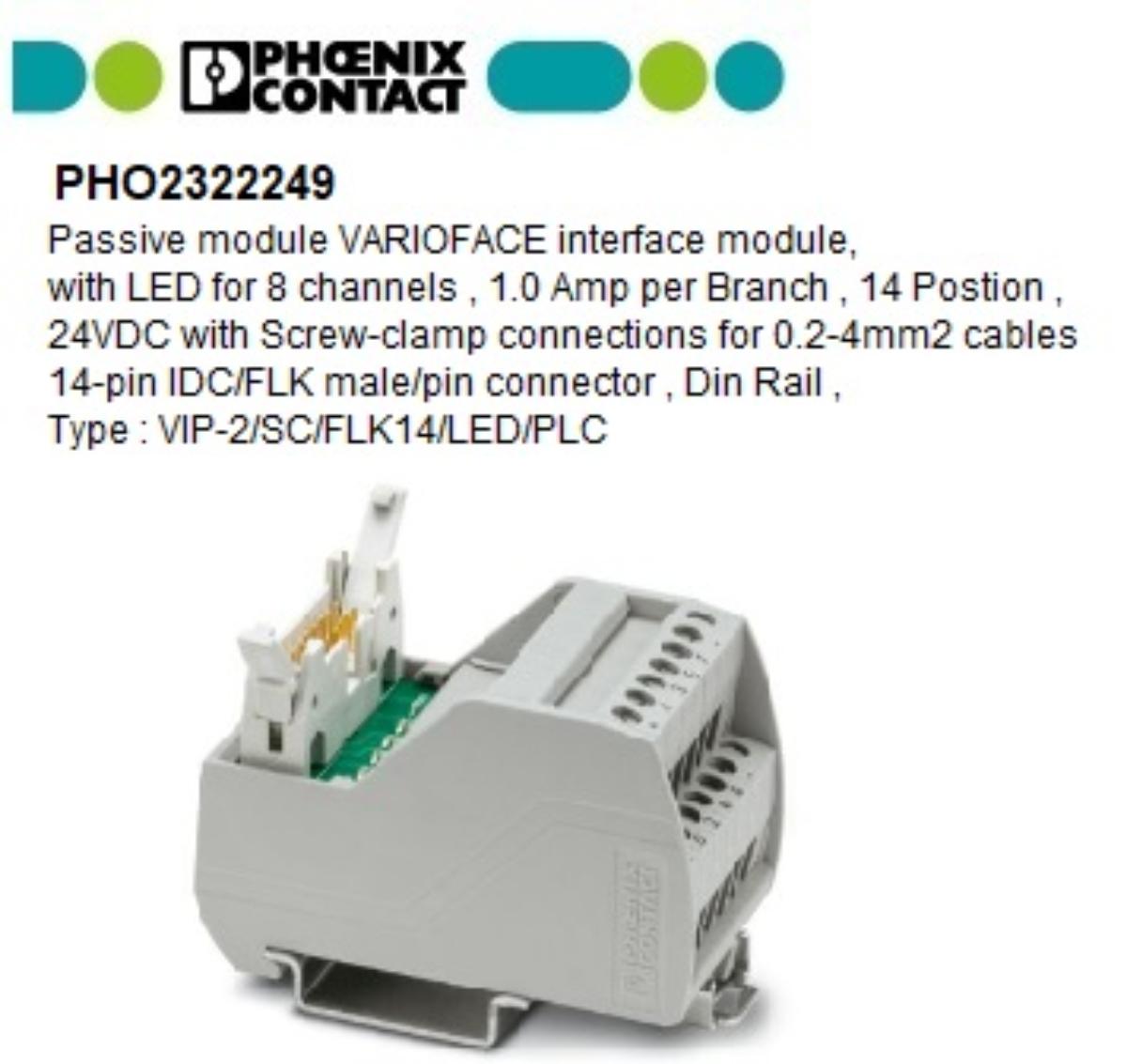 VIP-2/SC/FLK14/LED/PLC VARIOFACE MODULE