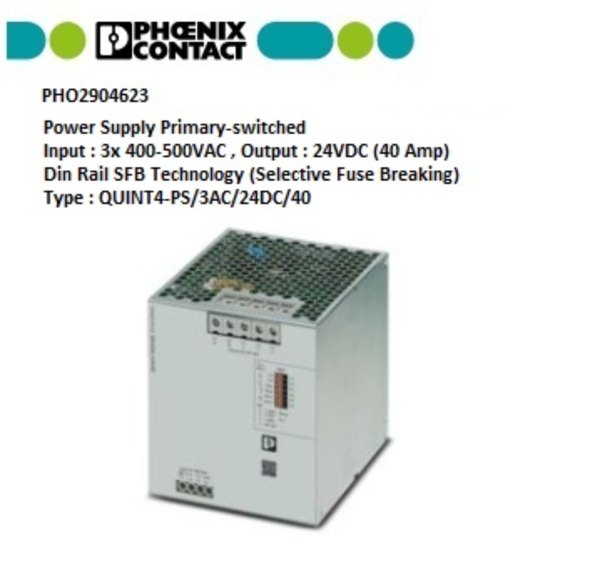QUINT4-PS/1AC/24DC/5 PRIMARY-SWITCHED QU