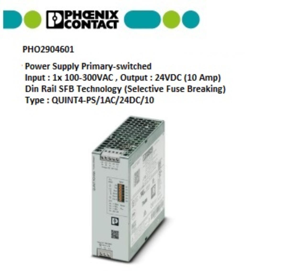 QUINT4-PS/1AC/24DC/10 PRIMARY-SWITCHED Q