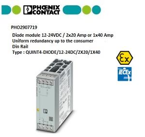 QUINT4-DIODE/12-24DC/2X20/1X40 DIN RAIL QUINT4-DIODE/12-24DC/2X20/1X40 DIN RAIL