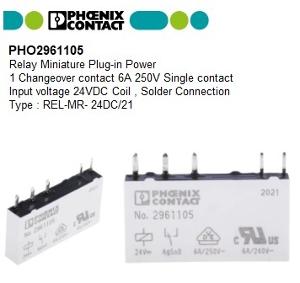 REL-MR- 24DC/21 PLUG-IN MINIATURE POWER REL-MR- 24DC/21 PLUG-IN MINIATURE POWER