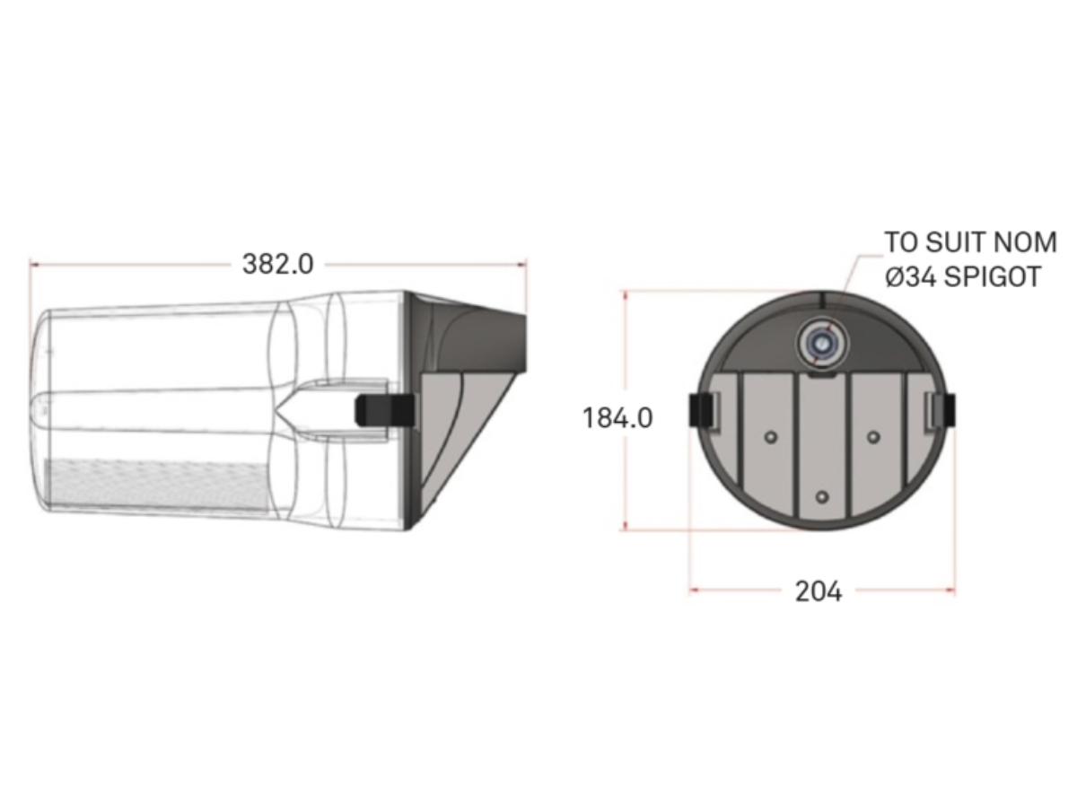 MINE MASTER ALUM LED 42W ASYM