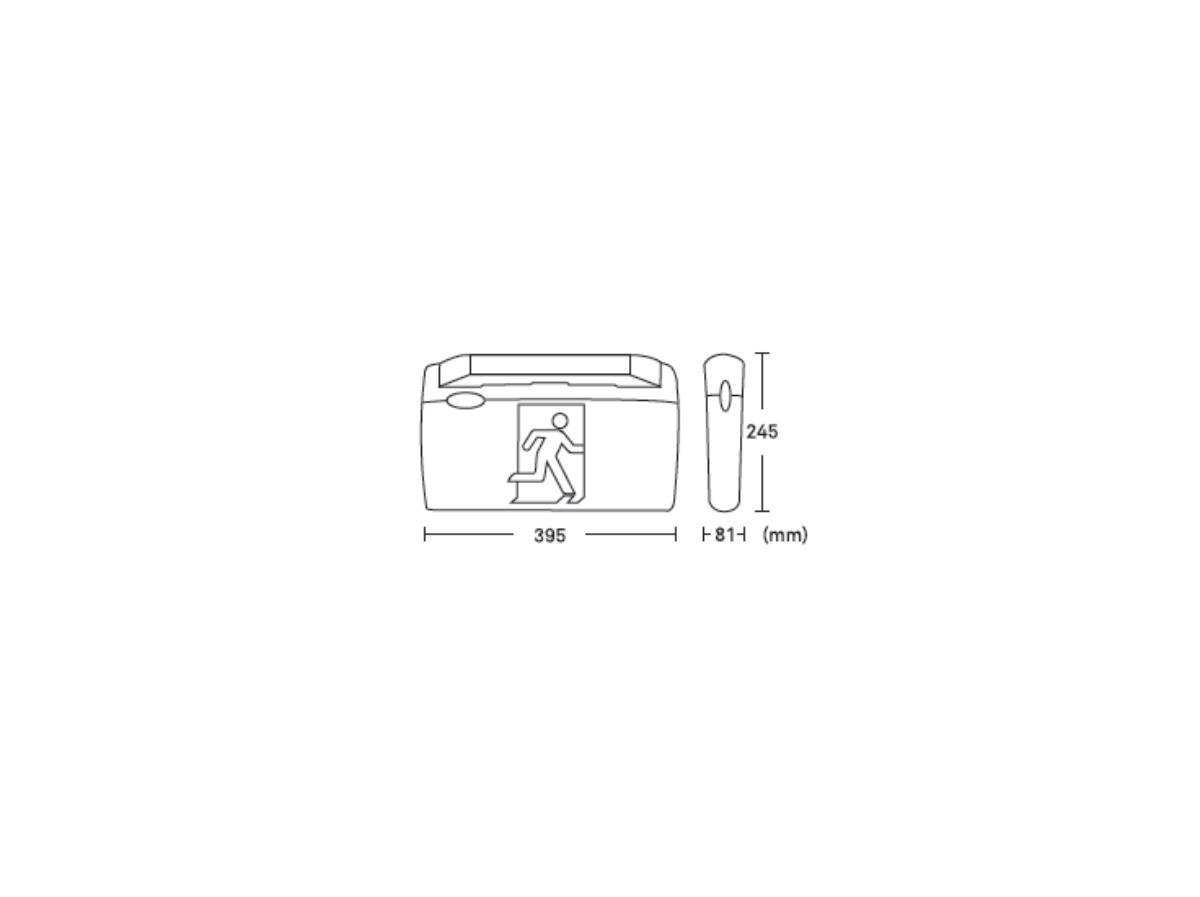 LED EMERG EXIT LGT STINGRAY 2 QUICK CONN