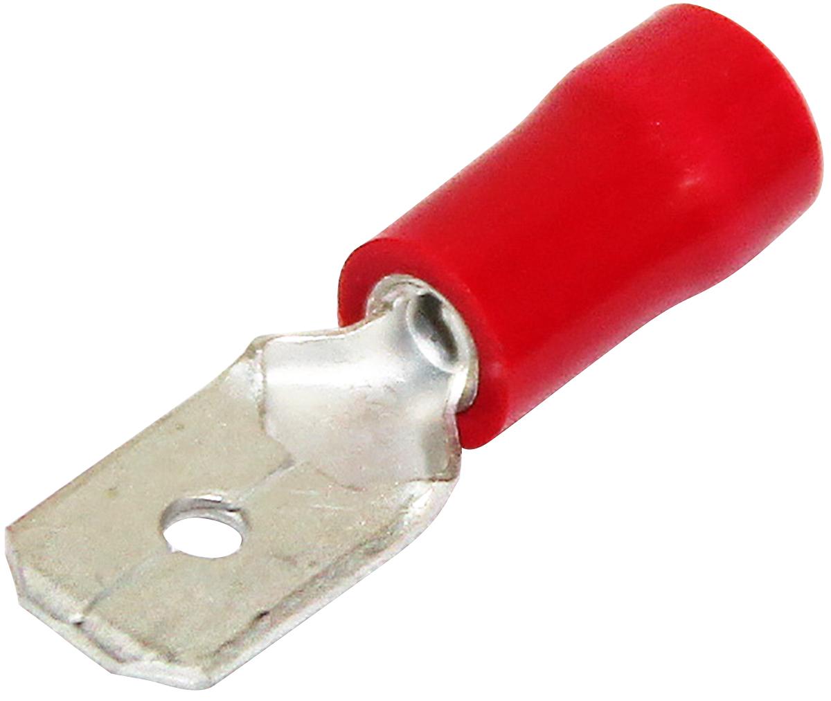 INSULATED MALE TAB D/G RED 6.4MM 100PK