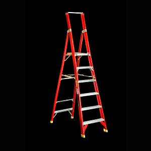 FIBREGLASS HD PLATFORM LADDER 2.0M