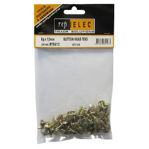 SCREW WASHER HEAD S/D 8GX12MM 100PK SCREW WASHER HEAD S/D 8GX12MM 100PK