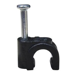 CABLE CLIP  BLACK PLASTIC  FOR TV COAXIA CABLE CLIP  BLACK PLASTIC  FOR TV COAXIA