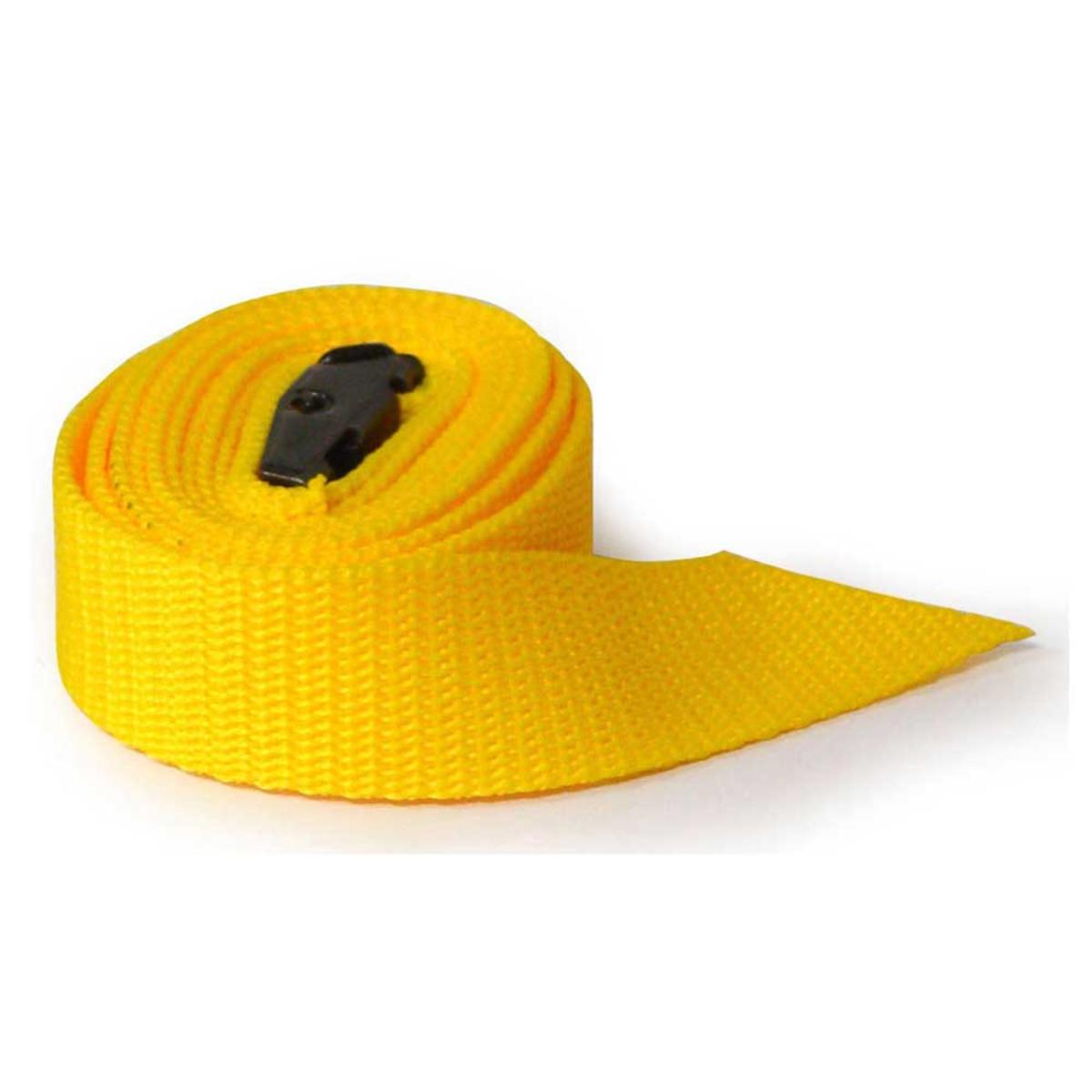 TIE DOWN STRAP TRANS 1.5M X 25mm YELLOW