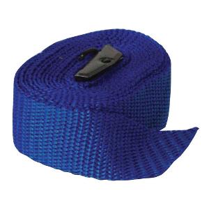 TIE DOWN STRAP TRANS 2.0M X 25MM BLUE