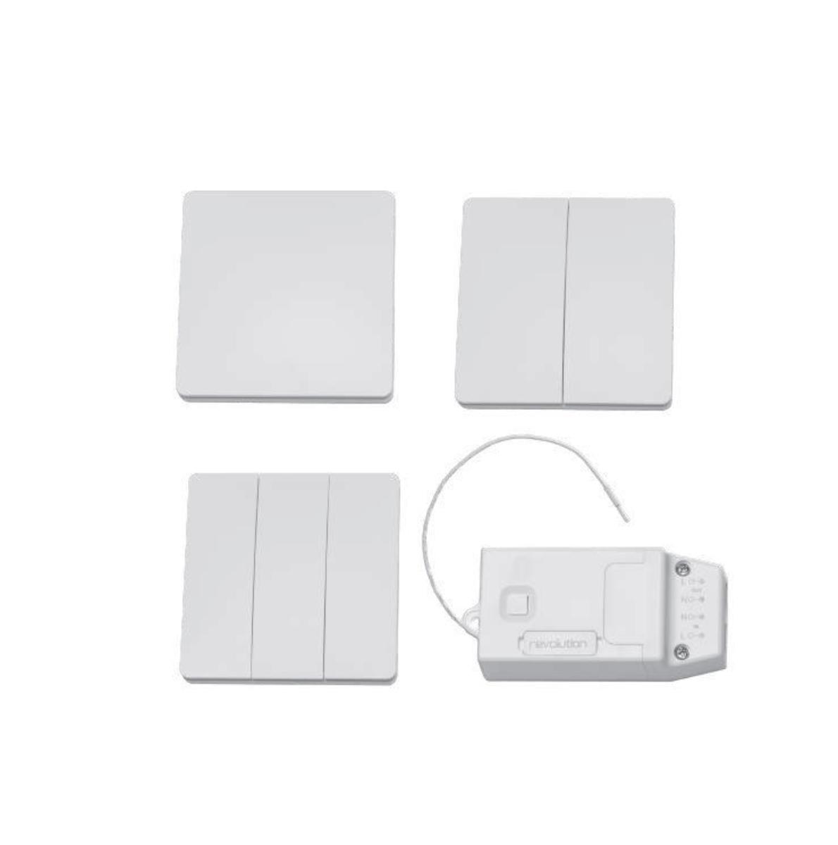 3 GANG WIRELESS RETRACTIVE SWITCH WHT
