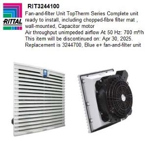 FAN & FILTER UNIT 700M3/HR 230VAC FAN & FILTER UNIT 700M3/HR 230VAC