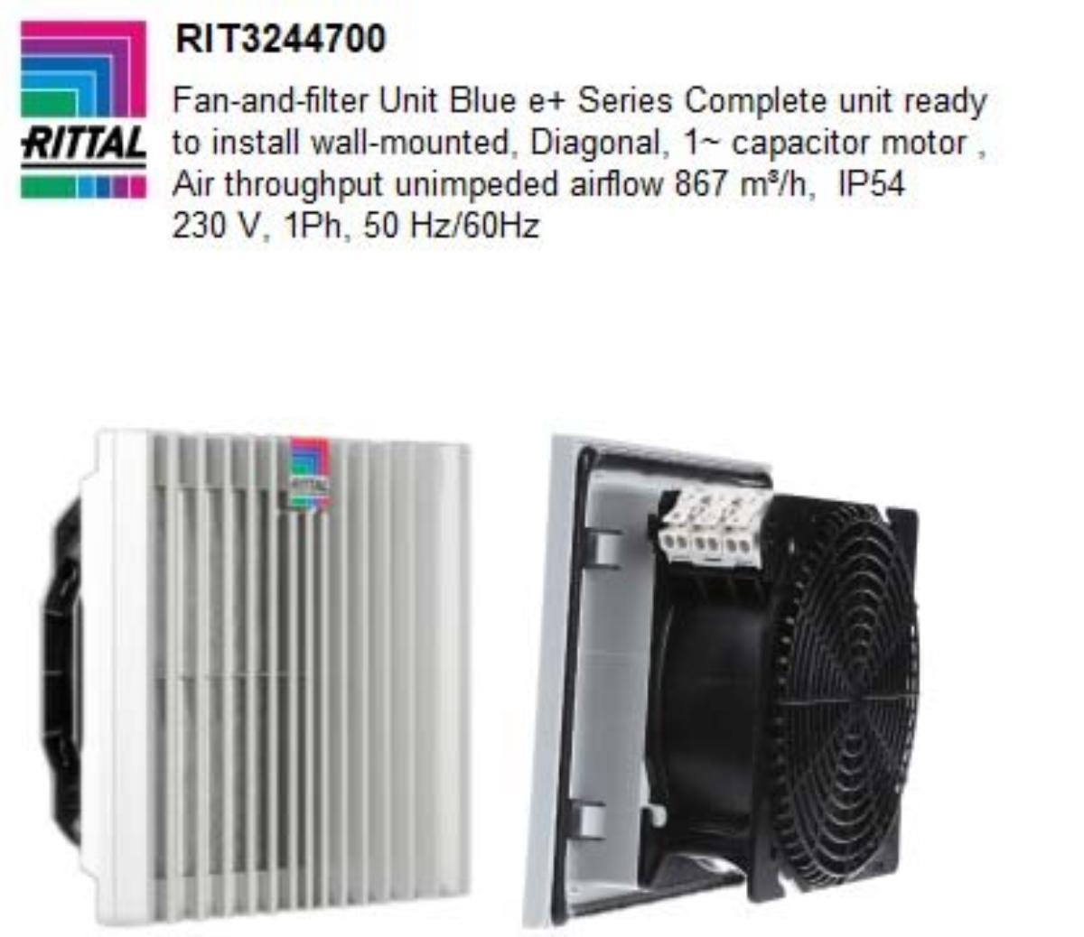 FAN + FILTER UNIT BLUE E+ SERIES 867M/H