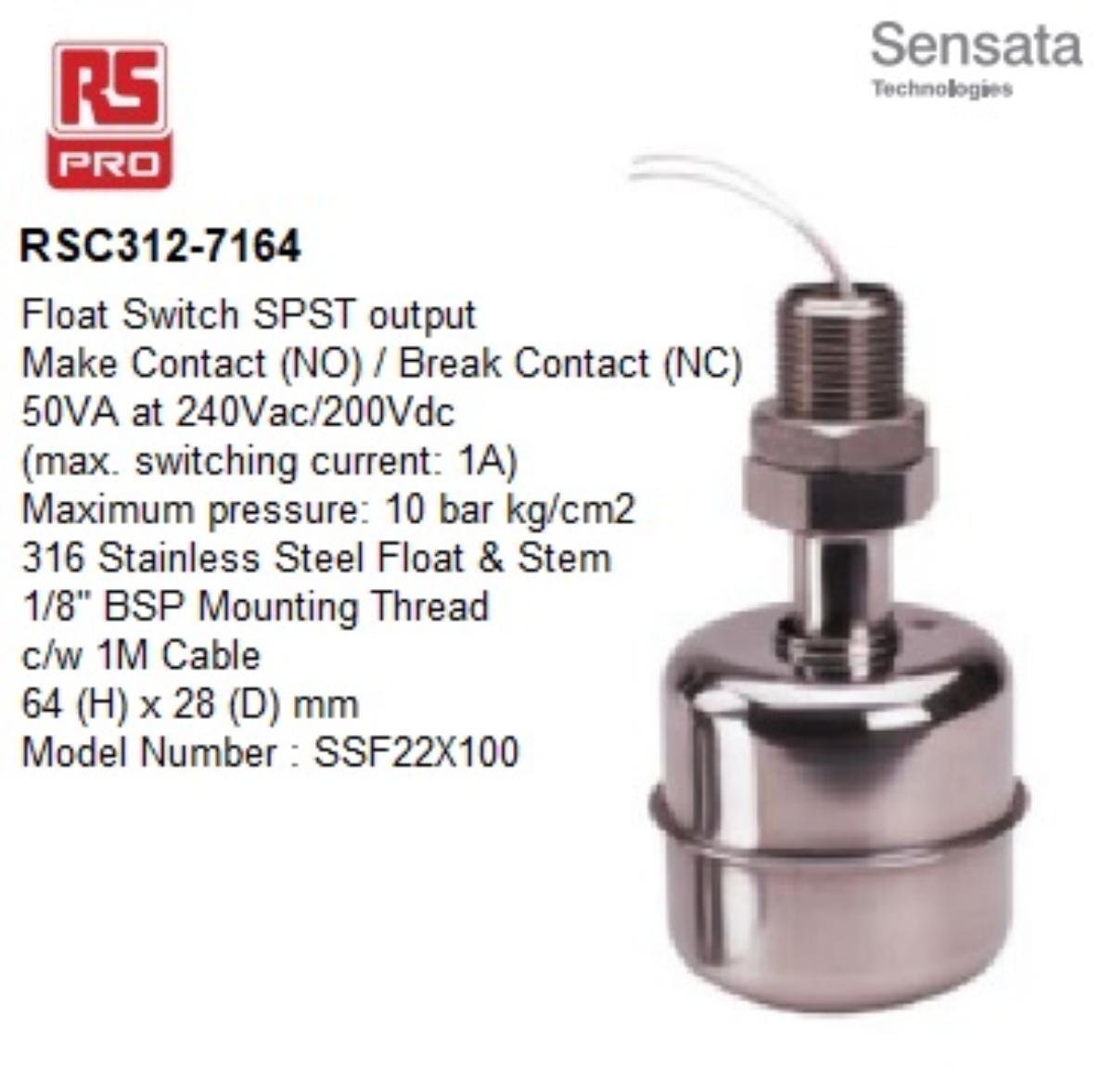 SW LIQ LVL 240VAC/200VDC 0.5A