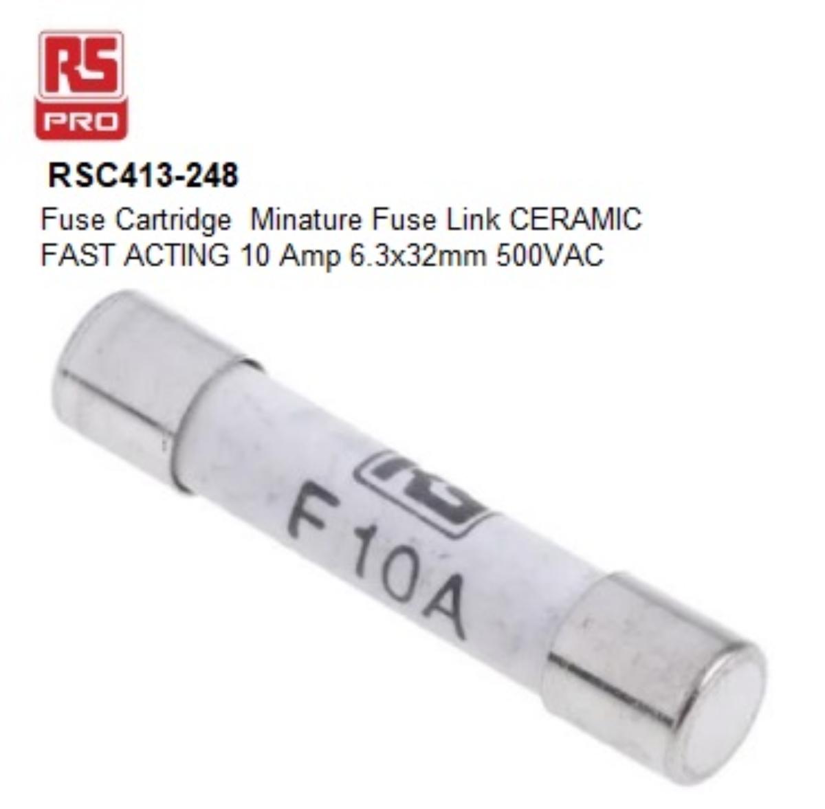 FU LINK CART 10A 250VAC FAST BLOW 1-1/4