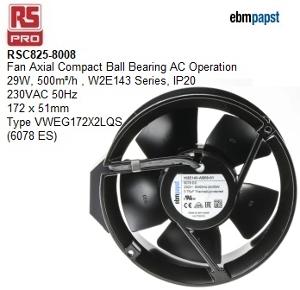 FAN TU/AXIAL 230VAC PAPST 54DB/A FAN TU/AXIAL 230VAC PAPST 54DB/A