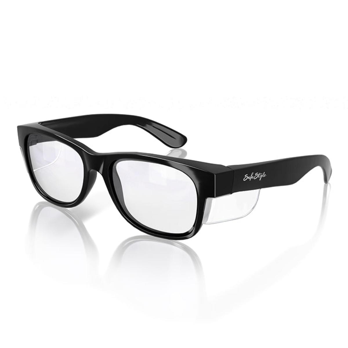 CLASSIC SAFE GLASSES BLK FRAME CLR LENS