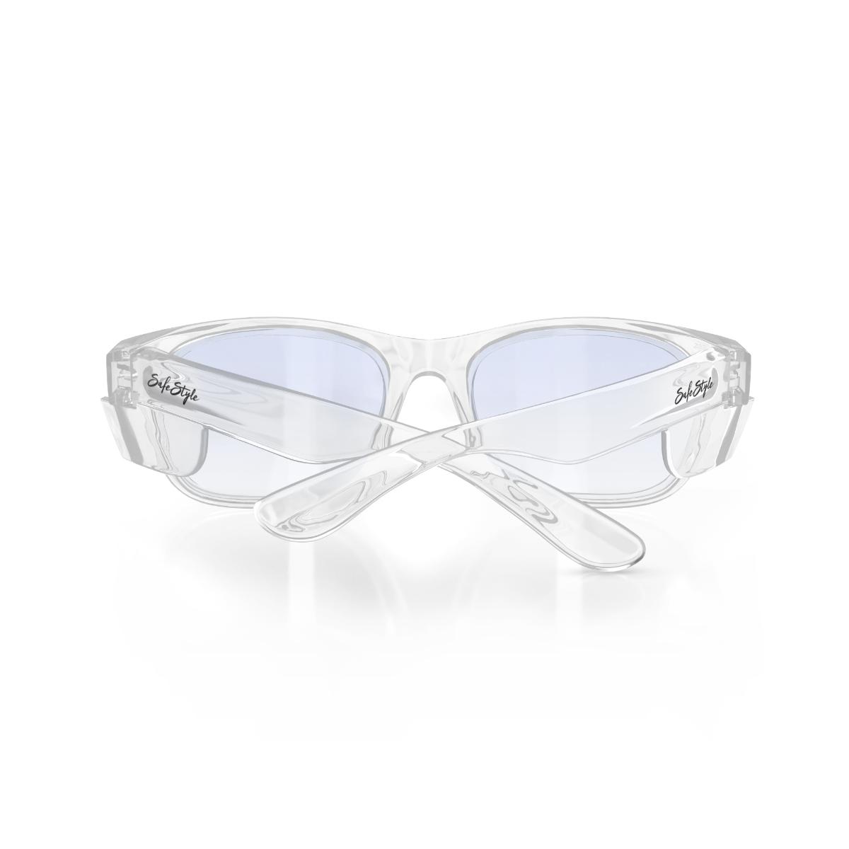 CLASSIC SAFE GLASSES CLR FRAME BLU LENS