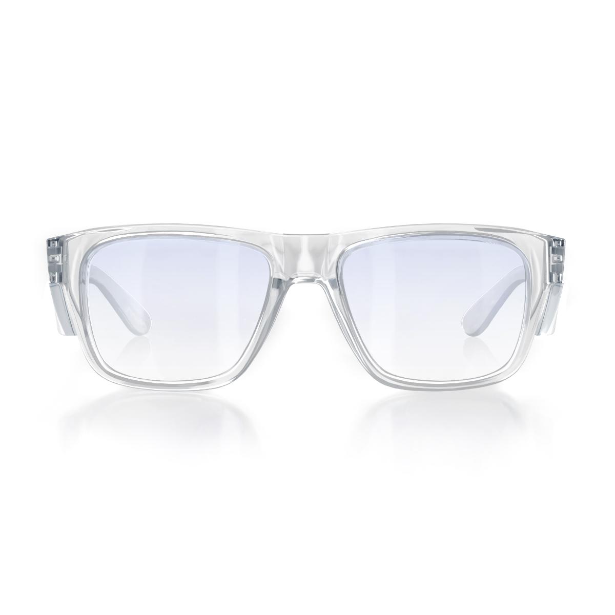 FUSIONS SAFE GLASSES CLR FRAME BLU LENS