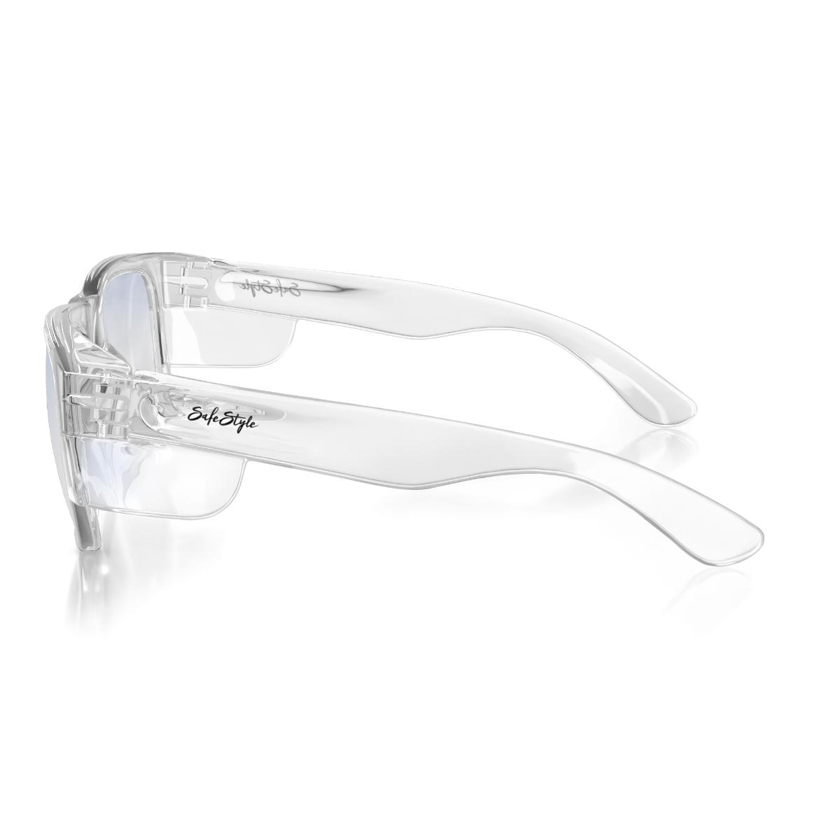 FUSIONS SAFE GLASSES CLR FRAME BLU LENS