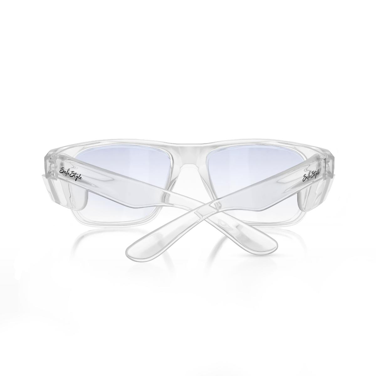 FUSIONS SAFE GLASSES CLR FRAME BLU LENS