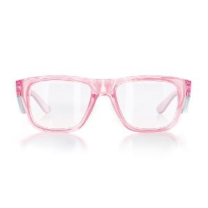 FUSIONS SAFE GLASSES PNK FRAME CLR LENS