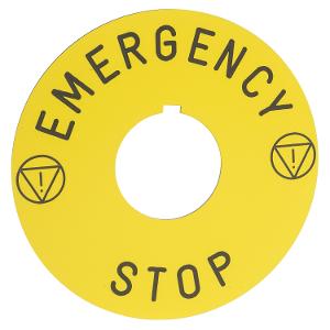 PUSHBUTTON LEGEND PLATE 30MM K PUSHBUTTON LEGEND PLATE 30MM K