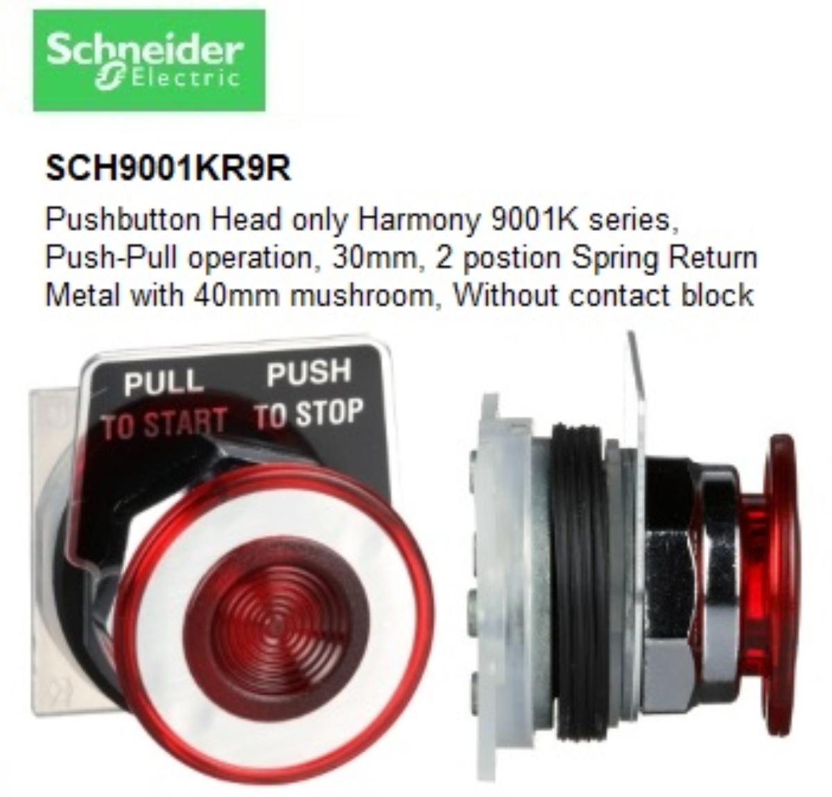 PSH/PLL EMERGENCY STOP OPER 41mm RED PLA