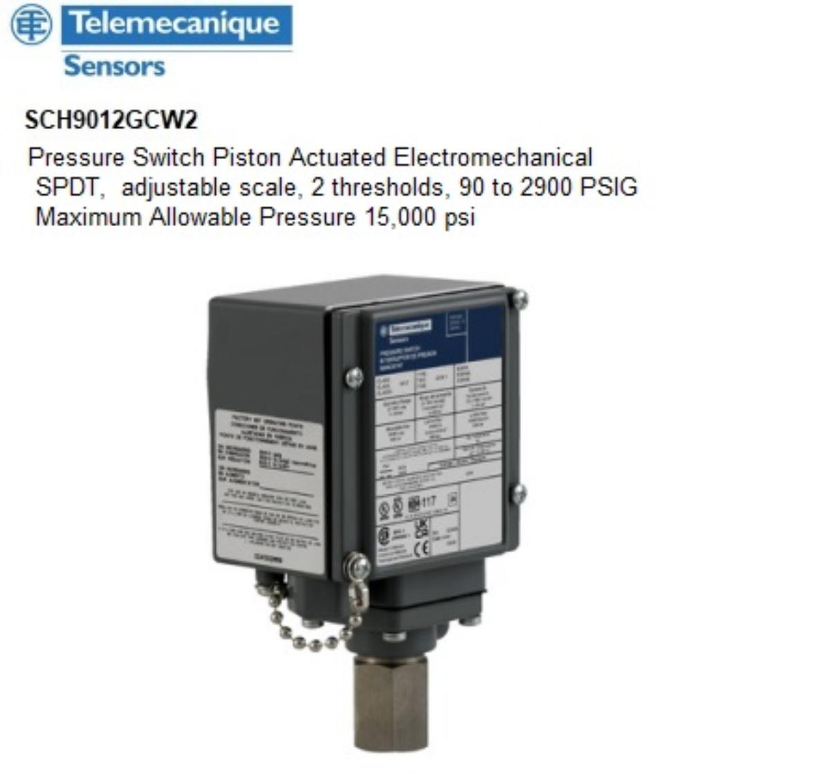 PRESSURE SWITCH 620-19995KPA ADJ SCALE