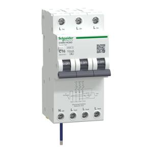 RCBO ACTI9 IC60 3P+Ns 16A 10MA 6KA C CRV RCBO ACTI9 IC60 3P+Ns 16A 10MA 6KA C CRV