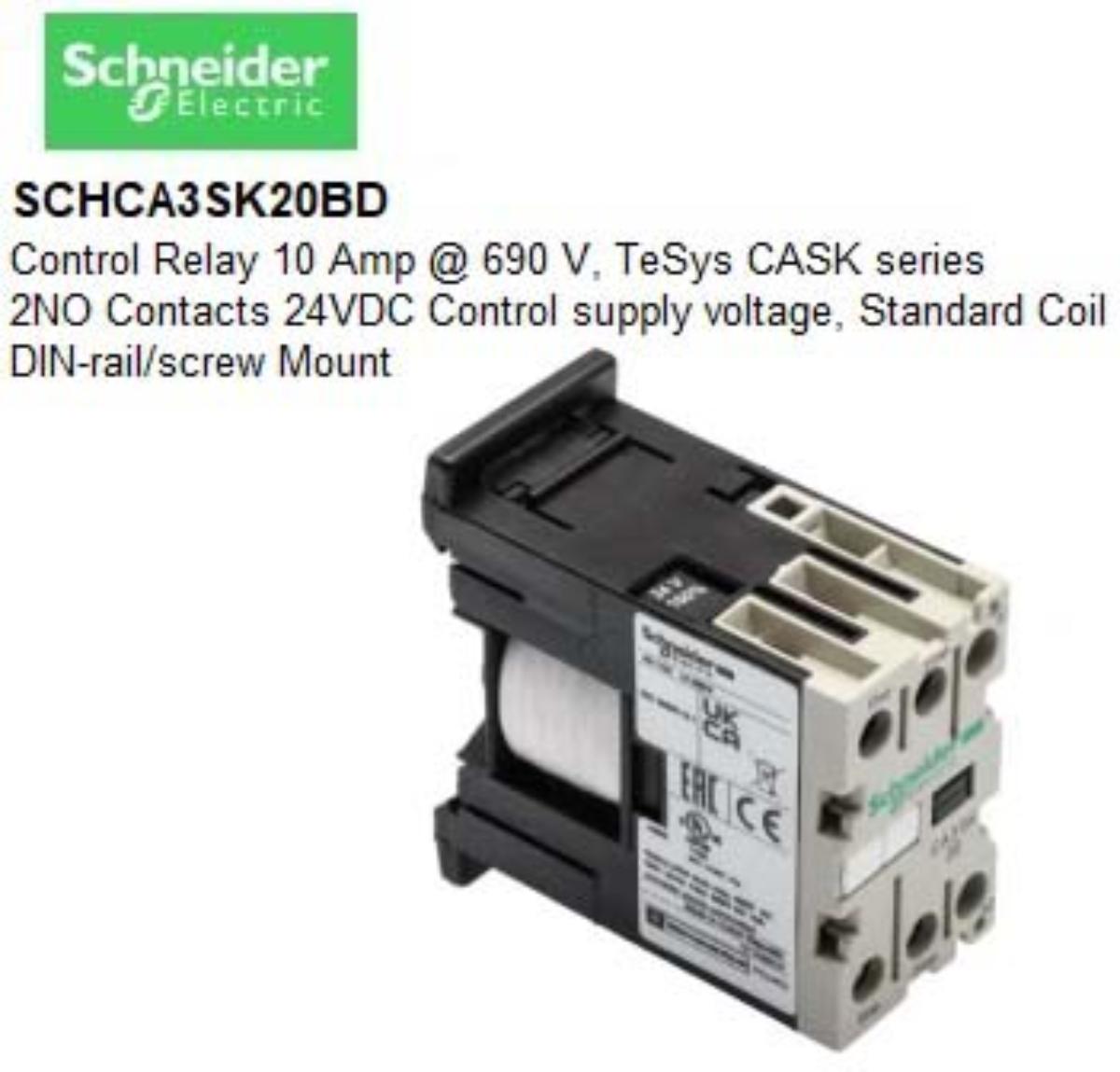 TESYS SK CONTROL RELAY 2P 2NO 24VDC