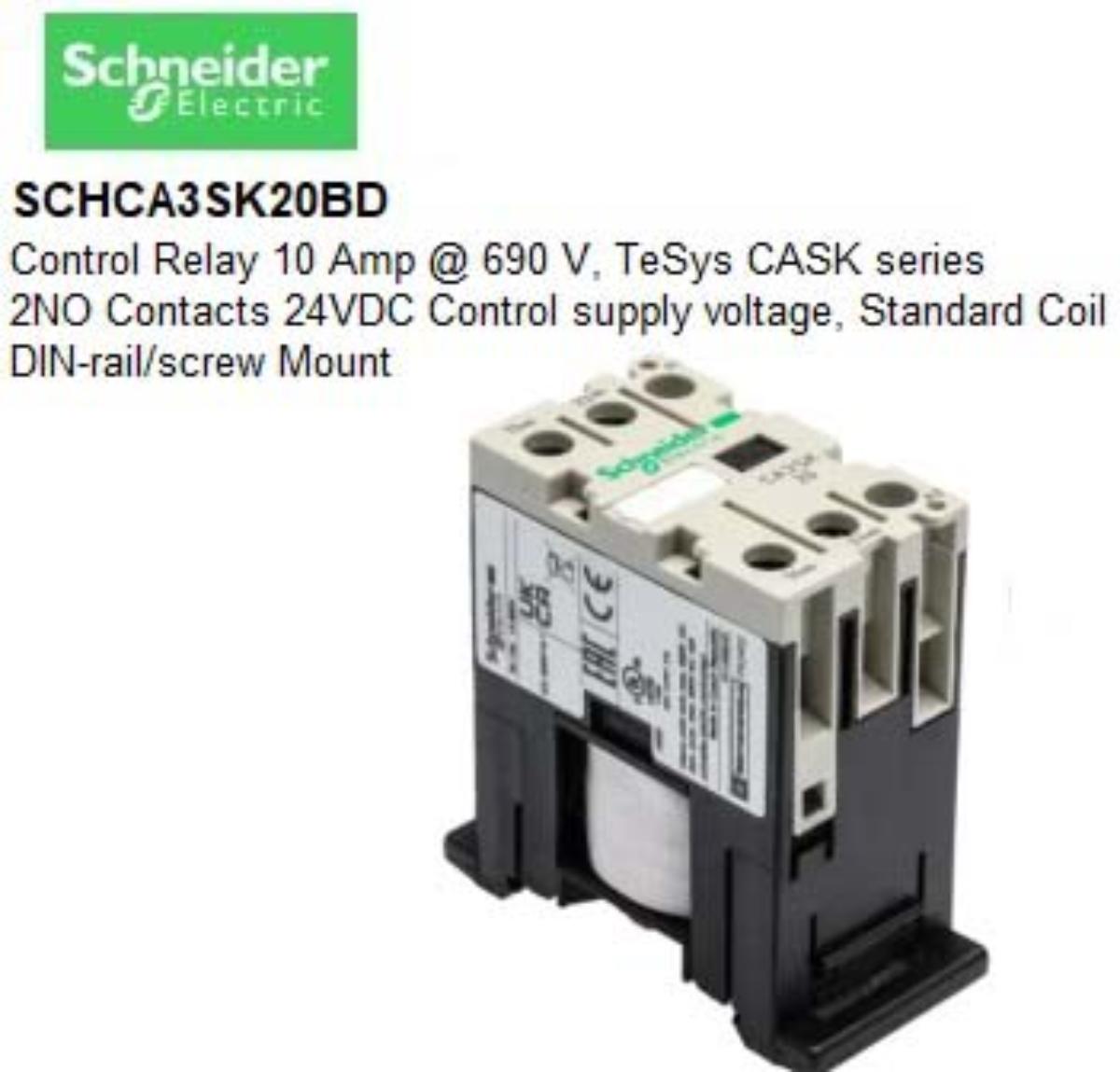 TESYS SK CONTROL RELAY 2P 2NO 24VDC