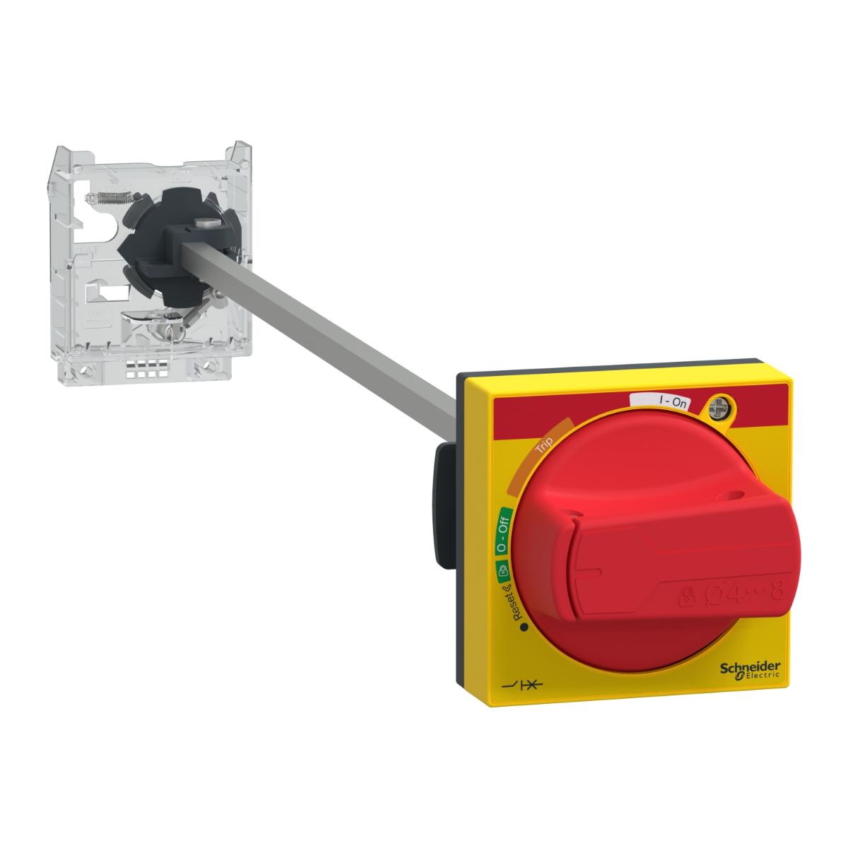 EXT ROTARY HANDLE KIT RED HANDLE GV2L/2P