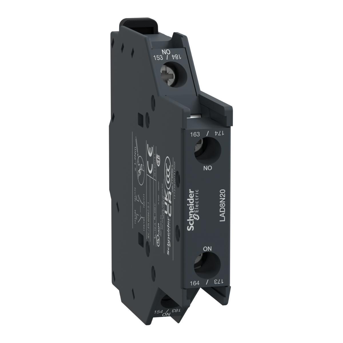 AUX CONTACT BLOCK SIDE MNT 2N/O CONTACTS