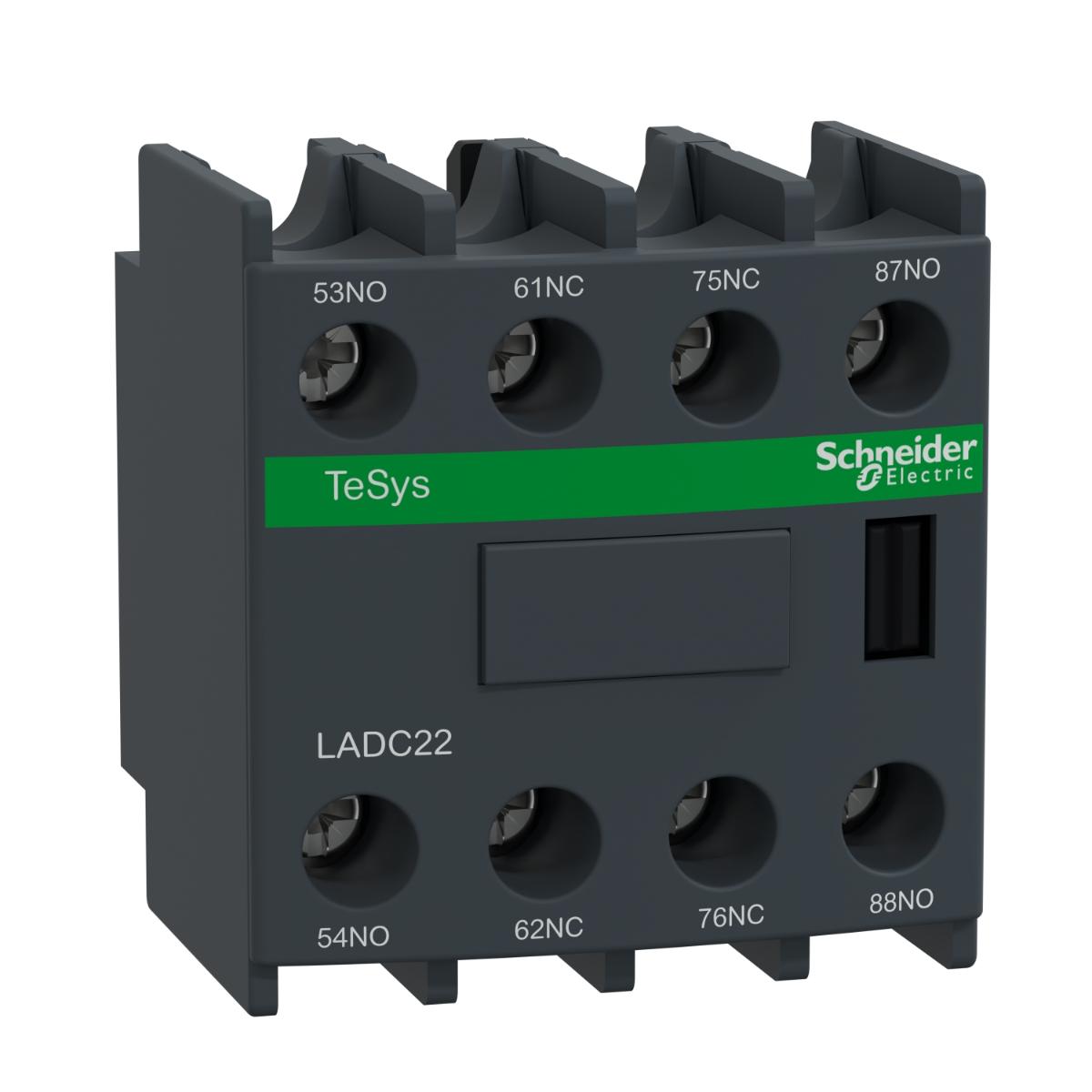 AUX CONTACT BLOCK FRONT MNT 2NO/2NC CONT