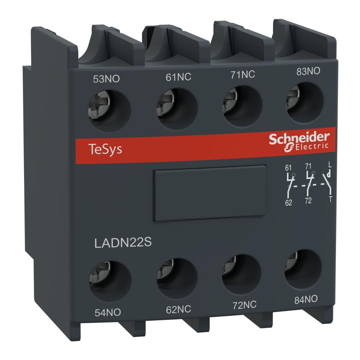 AUX CONTACT BLOCK FRONT MNT 2NO/2NC CONT