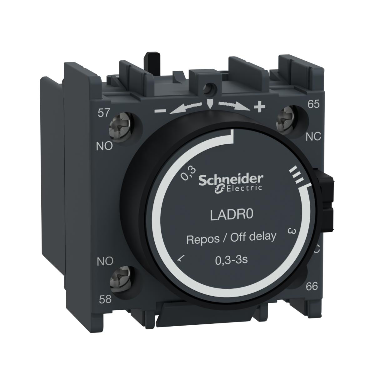 DELAY-OFF AUX CONT 0.1-3SEC FRONT 1NO/NC