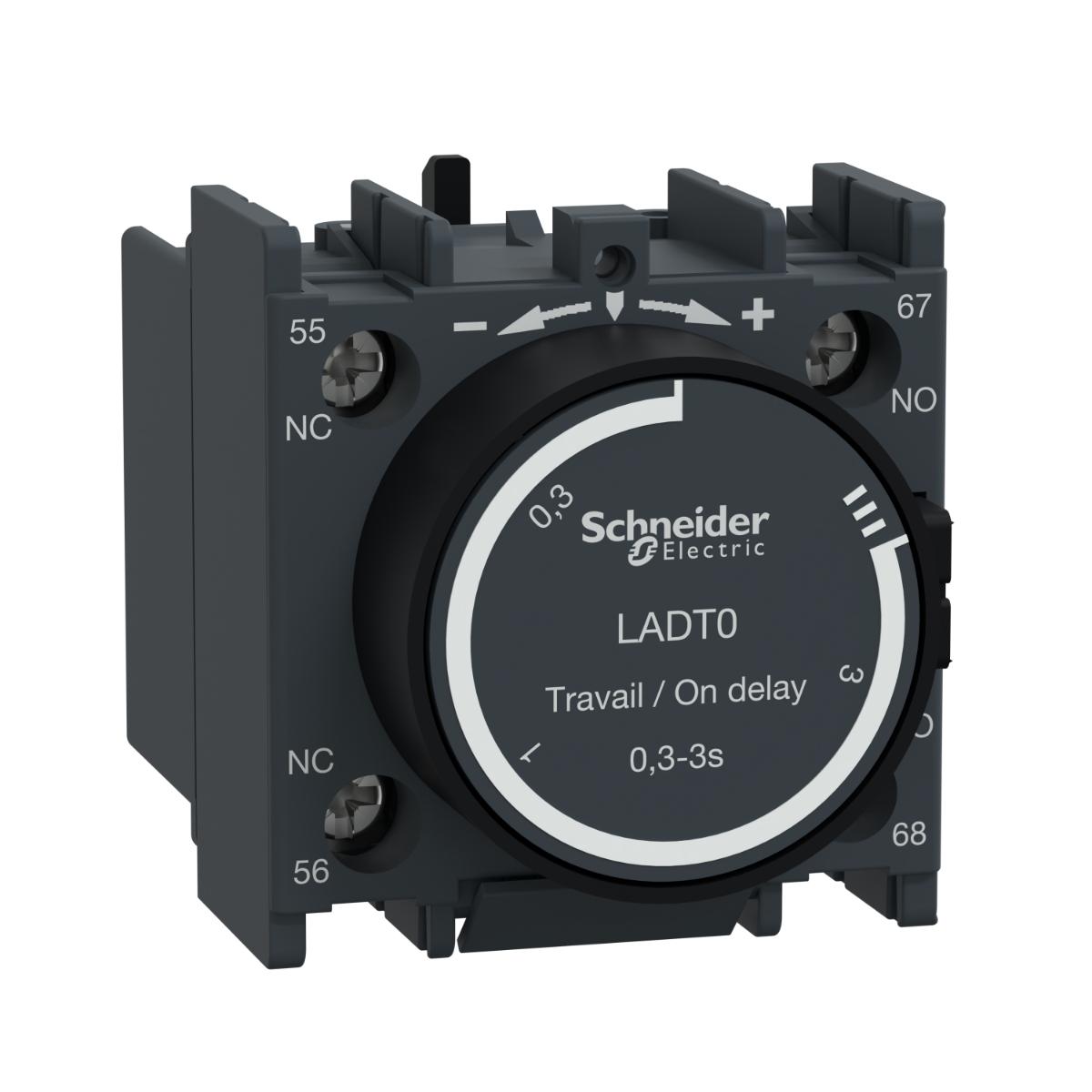 DELAY-ON AUX CONT 0.3-3SEC FRONT 1NO/NC