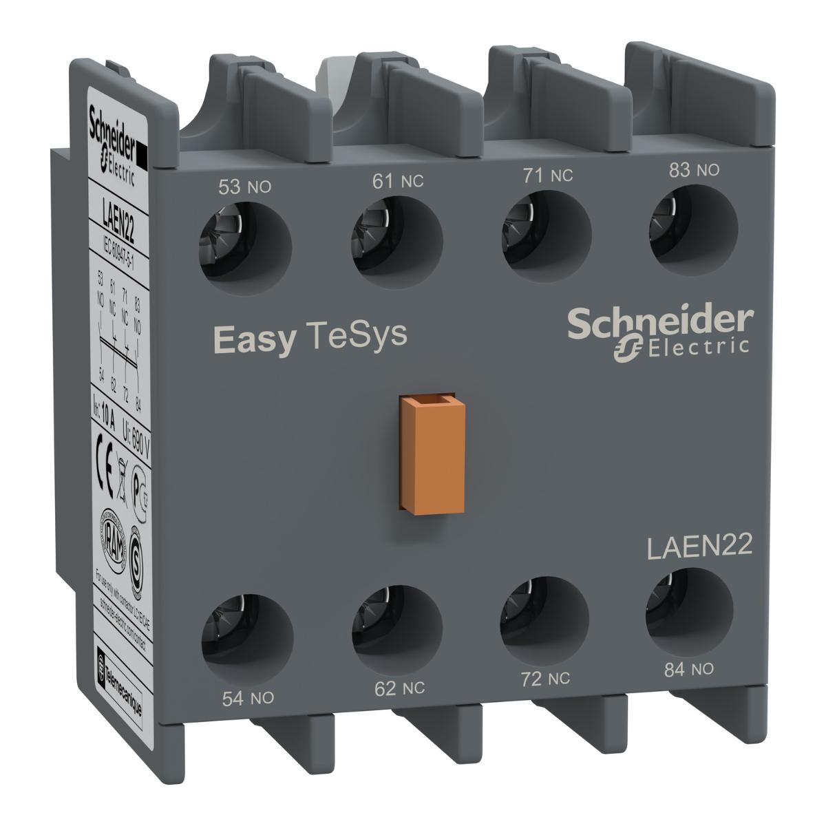 AUX CONTACT BLOCK E/PACT TVS 2N/O 2N/C